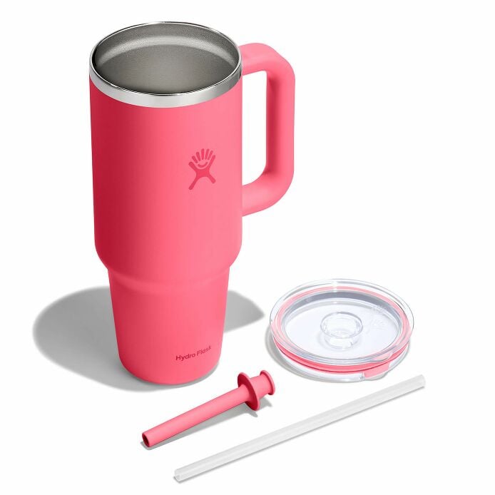 40-oz-travel-tumbler-v0 tt40pscc668-40-oz-travel-tumbler-clear-lid-popstar-pink-exploded.jpg